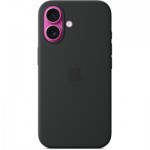 Огляд Чохол до мобільного телефона Apple iPhone16 Silicone Case with MagSafe - Black (MYY13ZM/A): характеристики, відгуки, ціни.