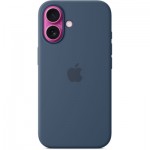 Огляд Чохол до мобільного телефона Apple iPhone16 Silicone Case with MagSafe - Denim (MYY23ZM/A): характеристики, відгуки, ціни.