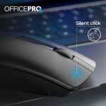 Огляд Мишка OfficePro M175B Silent Click Wireless Black (M175B): характеристики, відгуки, ціни.