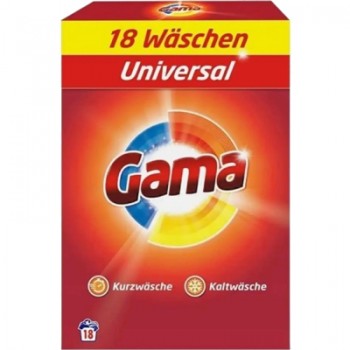 Пральний порошок Gama 3 in 1 Universal 1.08 кг (8435495837633)