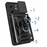 Огляд Чохол до мобільного телефона BeCover Military Infinix Smart 9 (X6532) Black (713049): характеристики, відгуки, ціни.