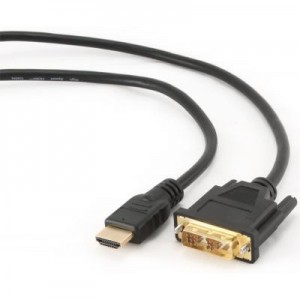 Огляд Кабель мультимедійний HDMI to DVI 18+1pin M, 3.0m Cablexpert (CC-HDMI-DVI-10): характеристики, відгуки, ціни.
