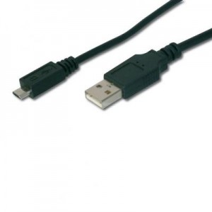 Огляд Дата кабель USB 2.0 AM to Micro 5P 1.8m Digitus (AK-300127-018-S): характеристики, відгуки, ціни.