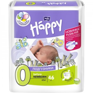 Огляд Підгузки Bella Baby Happy Before Newborn 0-2 кг 46 шт (5900516600716): характеристики, відгуки, ціни.