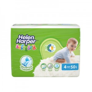 Огляд Підгузки Helen Harper Soft&Dry Maxi 7-18 кг 50 шт (5411416022534): характеристики, відгуки, ціни.