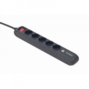 Огляд Мережевий фільтр живлення EnerGenie SPG5-U2-5 Power strip with USB charger, 5 sockets, (SPG5-U2-5): характеристики, відгуки, ціни.