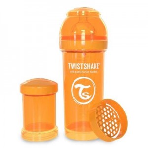 Огляд Пляшечка для годування Twistshake антиколиковая 260 мл, оранжевая (24 854): характеристики, відгуки, ціни.