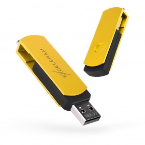 Огляд USB флеш накопичувач eXceleram 64GB P2 Series Yellow2/Black USB 2.0 (EXP2U2Y2B64): характеристики, відгуки, ціни.
