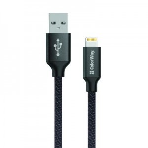 Огляд Дата кабель USB 2.0 AM to Lightning 1.0m black ColorWay (CW-CBUL004-BK): характеристики, відгуки, ціни.
