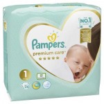 Огляд Підгузки Pampers Premium Care Розмір 1 (2-5 кг) 26 шт (8001841104614): характеристики, відгуки, ціни.