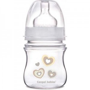 Огляд Пляшечка для годування Canpol babies антиколькова EasyStart Newborn baby 120 мл (35/216_bei): характеристики, відгуки, ціни.