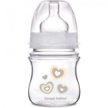 Пляшечка для годування Canpol babies антиколькова EasyStart Newborn baby 120 мл (35/216_bei)