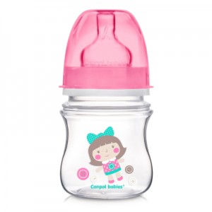 Огляд Пляшечка для годування Canpol babies антиколькова EasyStart Newborn baby 120 мл (35/220_pin): характеристики, відгуки, ціни.