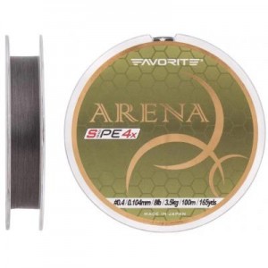 Огляд Шнур Favorite Arena PE 100m (silver gray) #0.4/0.104mm 8lb/3.5kg (1693.10.95): характеристики, відгуки, ціни.