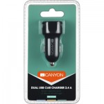 Огляд Зарядний пристрій Canyon Universal 2xUSB car adapter (CNE-CCA04B): характеристики, відгуки, ціни.