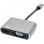 Огляд Перехідник Type-C to HDMI / VGA Extradigital (KBV1743): характеристики, відгуки, ціни.