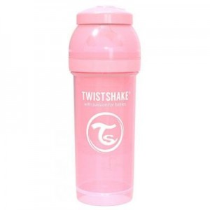 Огляд Пляшечка для годування Twistshake антиколькова 260 мл, світло-рожева (69863): характеристики, відгуки, ціни.