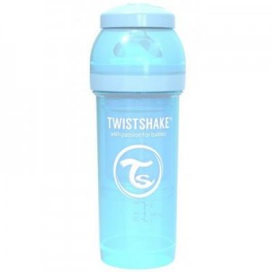 Огляд Пляшечка для годування Twistshake антиколькова 260 мл, світло-блакитна (69864): характеристики, відгуки, ціни.