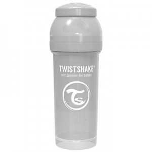 Огляд Пляшечка для годування Twistshake антиколькова 260 мл, сіра (69868): характеристики, відгуки, ціни.