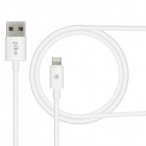 Дата кабель USB 2.0 AM to Lightning 2.0m white Piko (1283126493867)