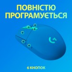 Огляд Мишка Logitech G305 Lightspeed Blue (910-006014): характеристики, відгуки, ціни.