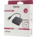 Огляд Концентратор Hama 4 Ports USB 2.0 Black (00200121): характеристики, відгуки, ціни.