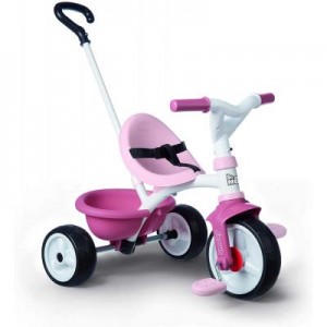 Огляд Дитячий велосипед Smoby Be Move 2 в 1 з багажником Рожевий (740332): характеристики, відгуки, ціни.