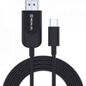 Огляд Дата кабель USB 2.0 AM to Type-C 2.0m Fabric Premiumblack REAL-EL (EL123500047): характеристики, відгуки, ціни.