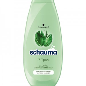 Шампунь Schauma 7 трав для нормального та жирного волосся 250 мл (4012800167612)