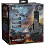 Огляд Навушники Defender Warhead G-160 Black-Blue (64118): характеристики, відгуки, ціни.