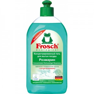 Засіб для ручного миття посуду Frosch Розмарин 500 мл (4009175955432)
