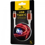 Огляд Дата кабель USB 2.0 AM to Type-C 1.0m 2A Cablexpert (CC-USB-CMLED-1M): характеристики, відгуки, ціни.