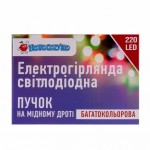 Огляд Гірлянда Novogod`ko Кінський хвіст, мідн.проводу 220 LED, Color, 2,2м (974227): характеристики, відгуки, ціни.