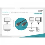 Огляд Кабель мультимедійний HDMI to HDMI 1.0m UHD 4K Digitus (AK-330107-010-S): характеристики, відгуки, ціни.