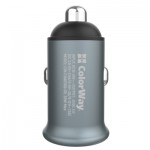 Огляд Зарядний пристрій ColorWay 2USB Quick Charge 3.0 (36W) Gray (CW-CHA036Q-GR): характеристики, відгуки, ціни.