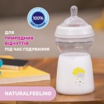 Огляд Пляшечка для годування Chicco Natural Feeling силікон. швидкий потік 330мл бежовий (81335.30): характеристики, відгуки, ціни.