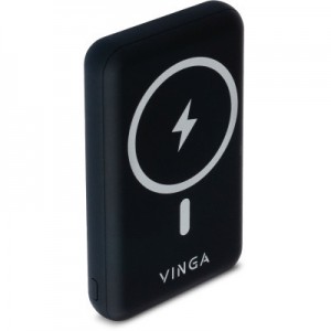 Огляд Батарея універсальна Vinga 10000 mAh Wireless Magnetic QC+PD (VPBAMS10BK): характеристики, відгуки, ціни.