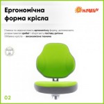 Огляд Дитяче крісло ErgoKids Mio Classic Y-405 Green (Y-405 KZ): характеристики, відгуки, ціни.