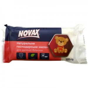 Огляд Мило для прання Novax для дитячої білизни 125 г (4820195509326): характеристики, відгуки, ціни.