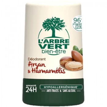 Дезодорант L'Arbre Vert з екстрактами аргани та гамамелісу 50 мл (3450601032417)