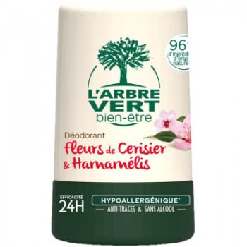 Дезодорант L'Arbre Vert з екстрактами квітів вишні та гамамелісу 50 мл (3450601032394)