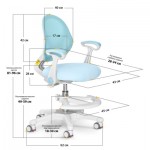 Огляд Дитяче крісло Evo-kids Mio Air Blue (Y-307 KBL): характеристики, відгуки, ціни.