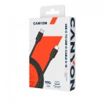 Огляд Дата кабель USB-C to USB-C 2.0m 100W 20V/ 5A black Canyon (CNS-USBC12B): характеристики, відгуки, ціни.