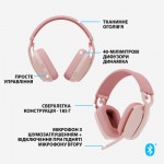 Огляд Навушники Logitech Zone Vibe 100 Wireless Rose (981-001224): характеристики, відгуки, ціни.