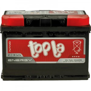 Огляд Автомобільний акумулятор Topla 75 Ah/12V Energy (108 375): характеристики, відгуки, ціни.