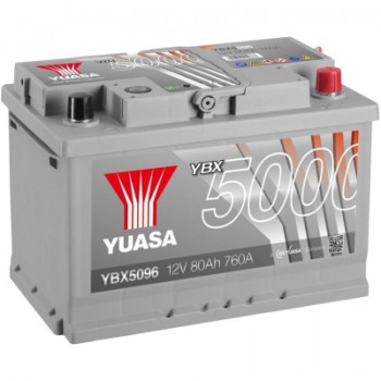 Акумулятор автомобільний Yuasa 12V 80Ah Silver High Performance Battery (YBX5096)