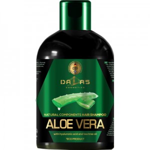 Огляд Шампунь Dalas Aloe Vera з гіалуроновою кислотою, натуральним соком алое й олією чайного дерева 1000 г (4260637729200): характеристики, відгуки, ціни.