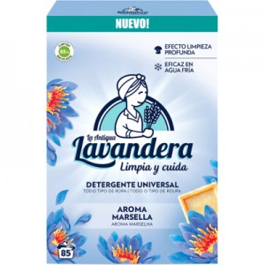 Огляд Пральний порошок La Antigua Lavandera Марсельський аромат 5.1 кг (8435495815112): характеристики, відгуки, ціни.