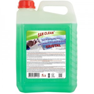 Огляд Засіб для миття скла San Clean Кристал 5 л (4820003541180): характеристики, відгуки, ціни.