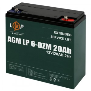 Огляд Батарея до ДБЖ LogicPower 12V 20Ah LP-6-DZM-20 (5438): характеристики, відгуки, ціни.